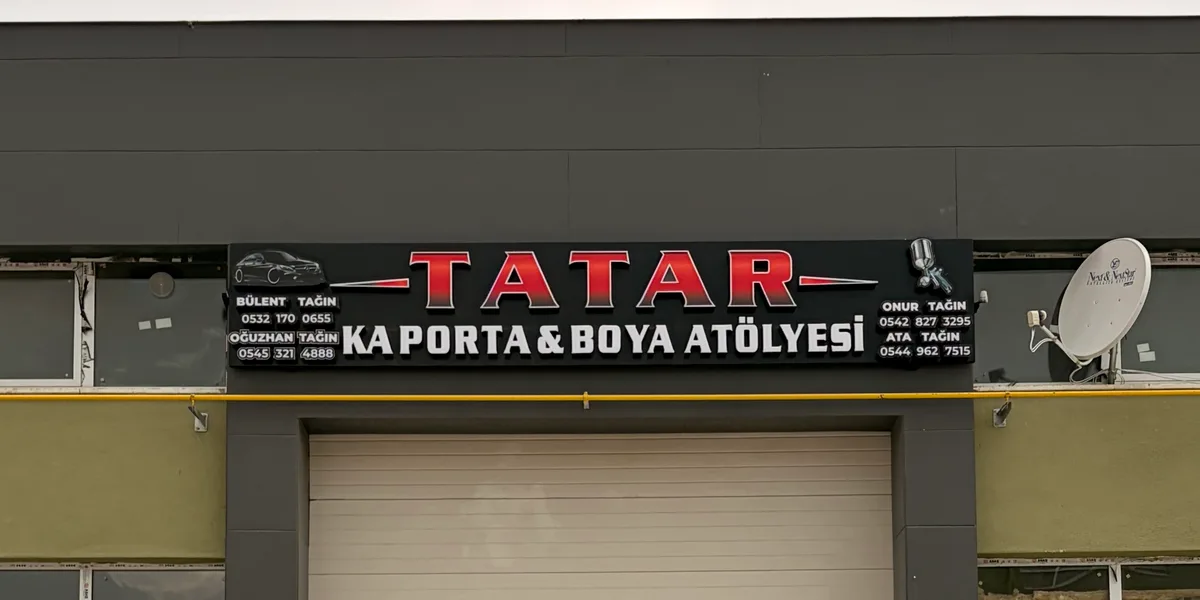 Tatar Kaporta & Boya Atölyesi kapak görseli